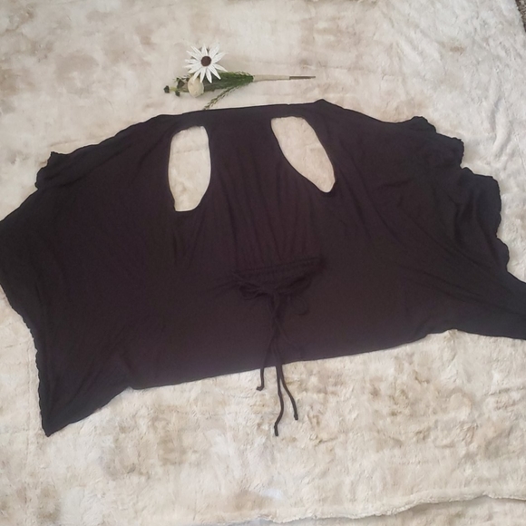 Anthropologie flowy waterfall kimono layering vest - Picture 4 of 6